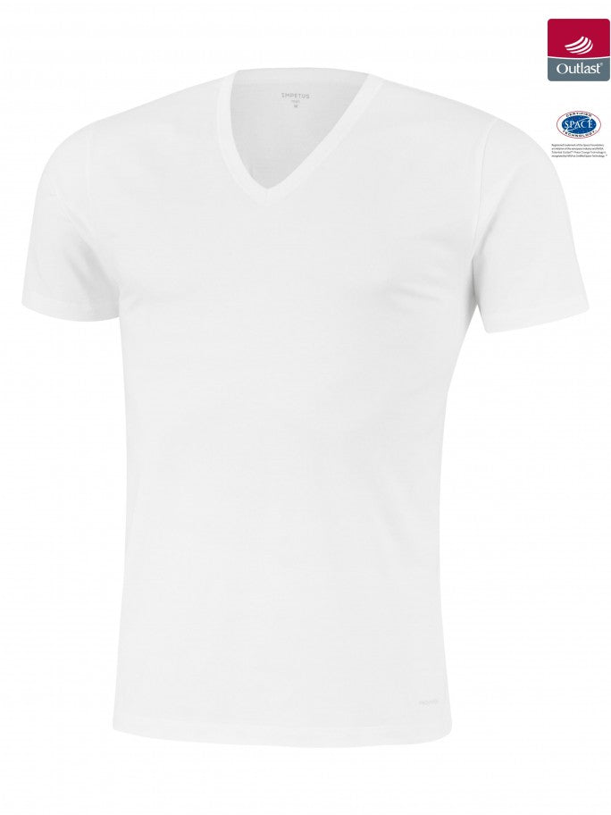 Camiseta de hombre termorreguladora de cuello en pico y manga corta INNOVATION de Impetus 1351898