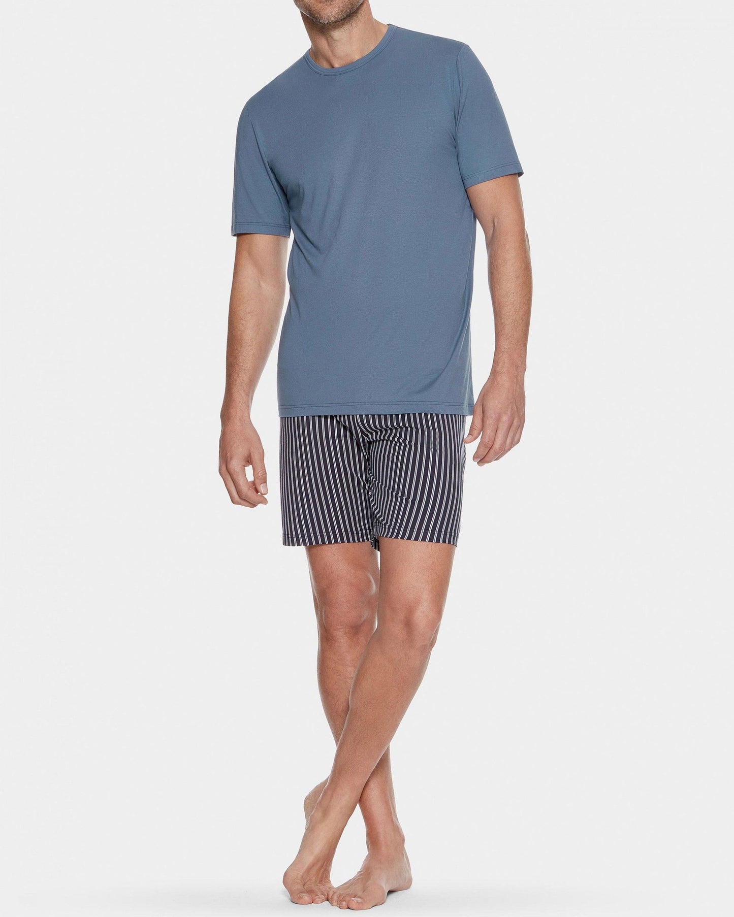 Pijama de hombre de pantalón corto y manga corta de Impetus IM1511M0800 en algodón biológico