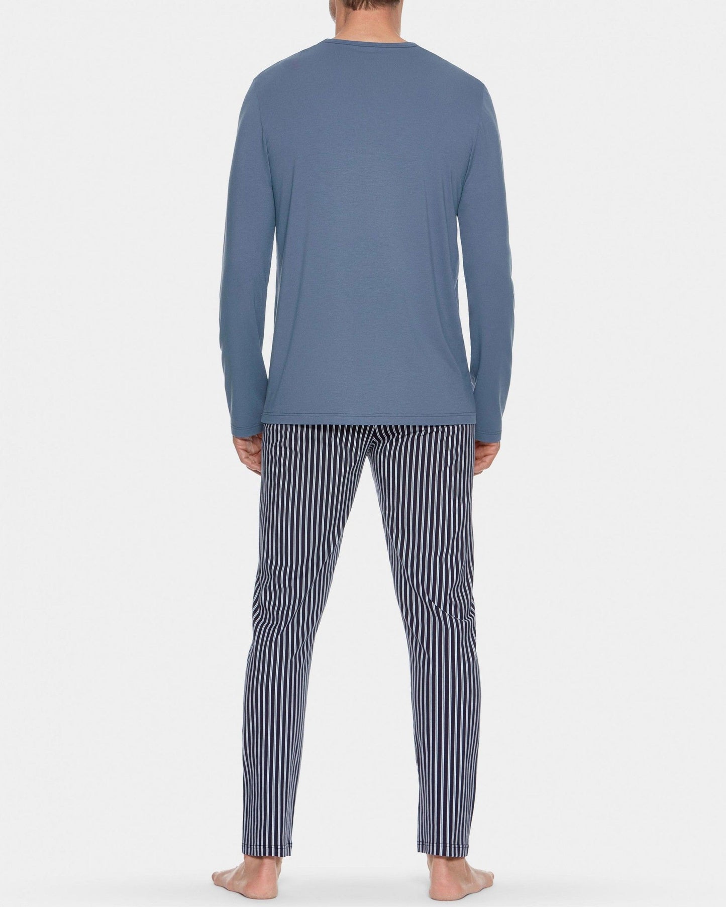 Pijama de hombre de pantalón largo y manga larga de Impetus IM1551M0800 en algodón biológico