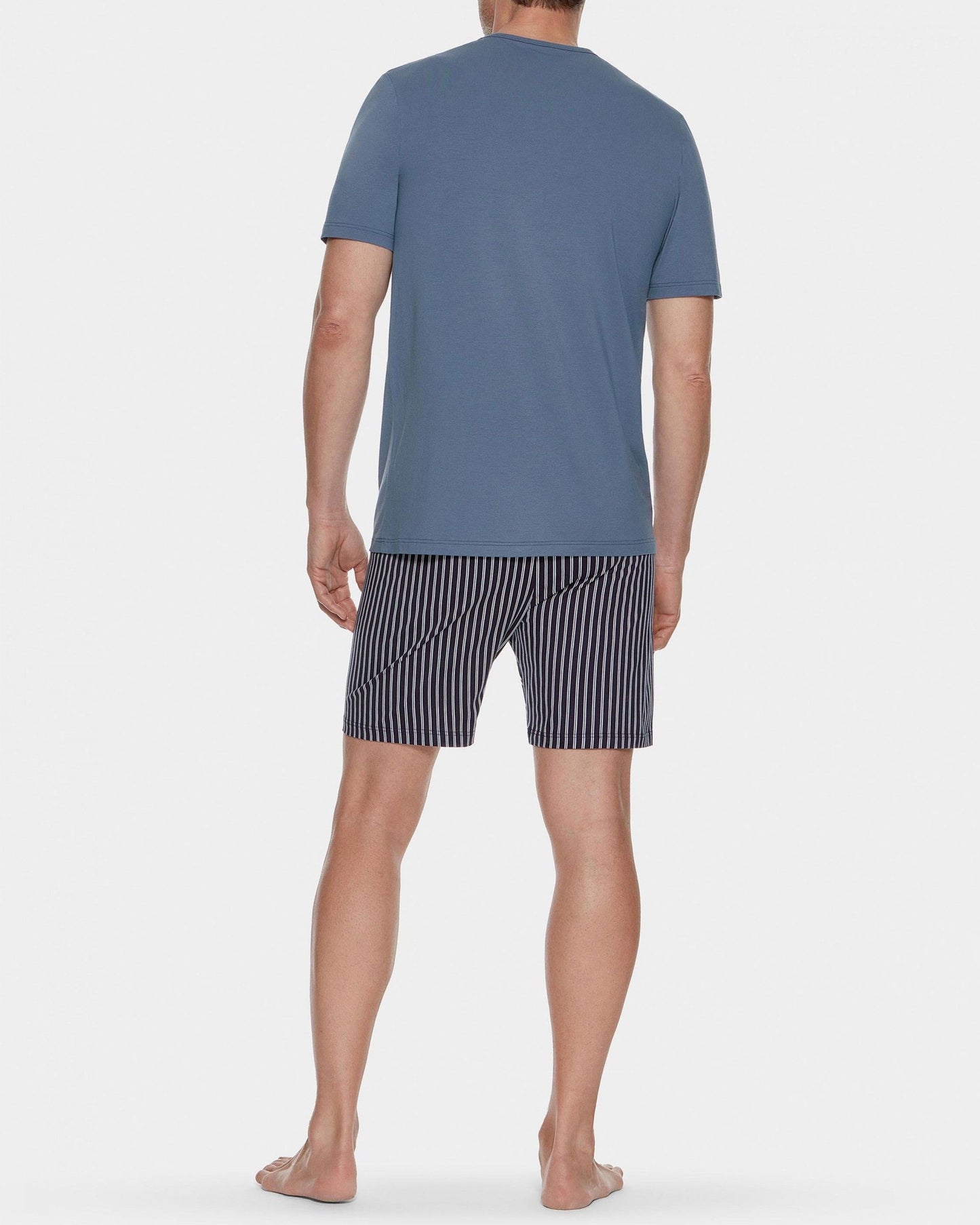 Pijama de hombre de pantalón corto y manga corta de Impetus IM1511M0800 en algodón biológico
