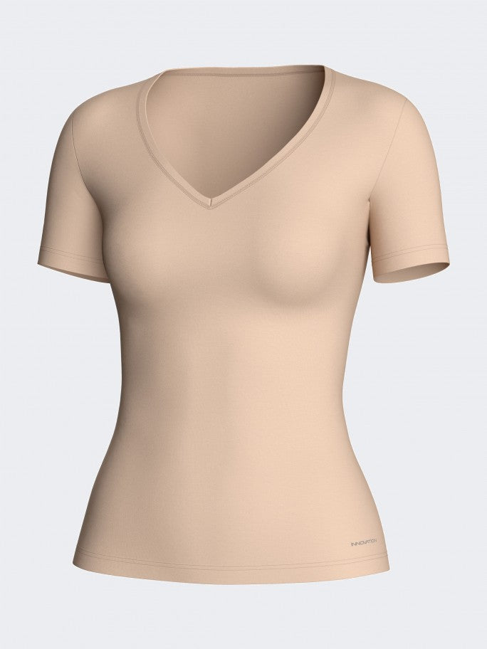 Camiseta de mujer termorreguladora de cuello en pico y manga corta INNOVATION de Impetus 8351898