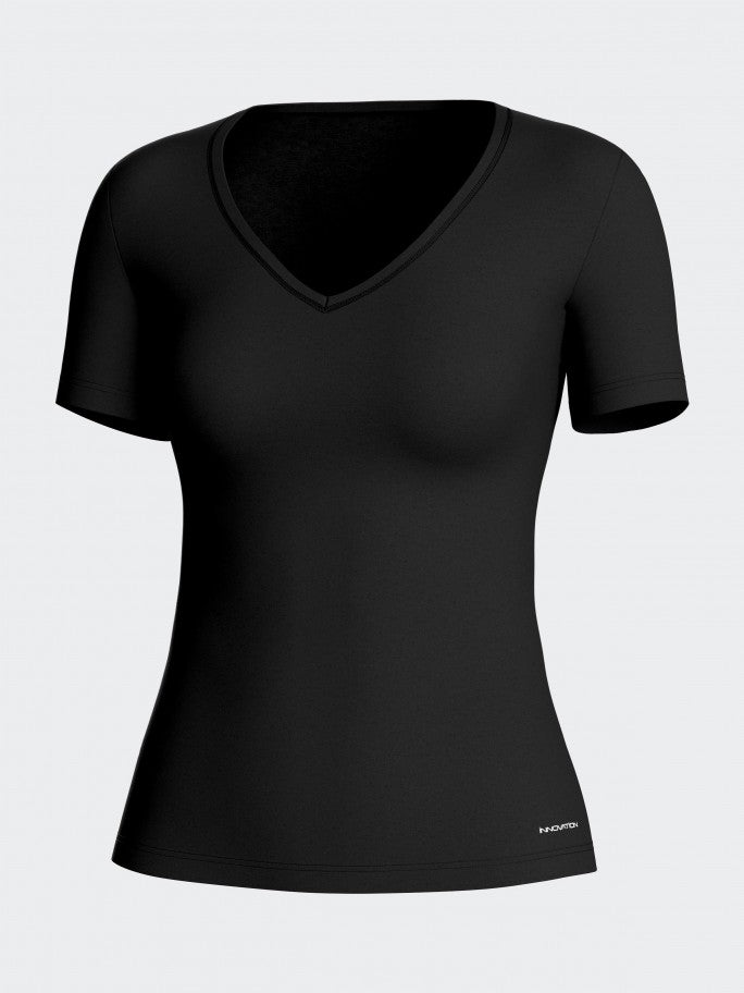 Camiseta de mujer termorreguladora de cuello en pico y manga corta INNOVATION de Impetus 8351898