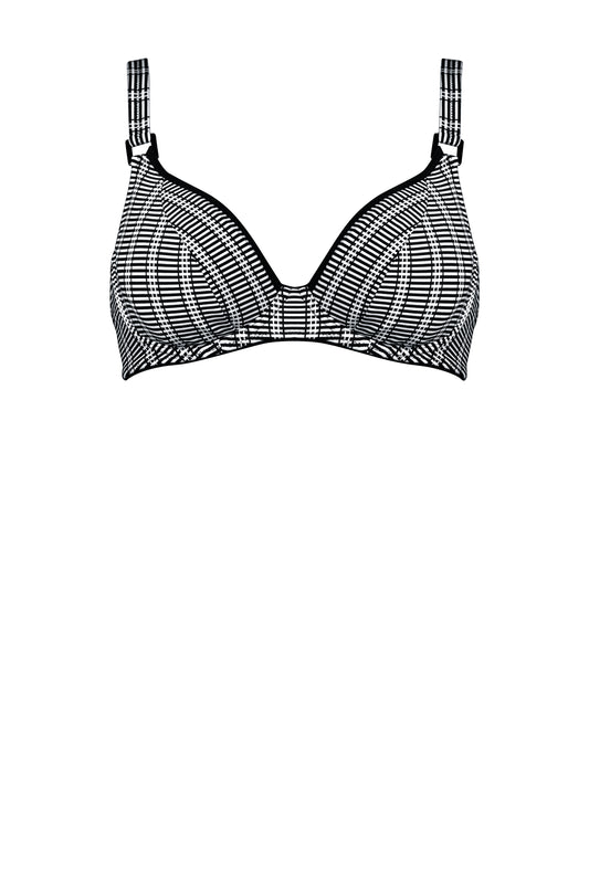 Sujetador de bikini reductor con aros, sin copa, gran sujeción de LIDEA