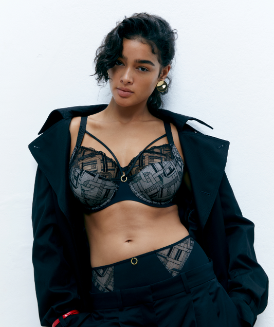 Sujetador con aros de cubrimiento alto Graphic Support de Chantelle C21S10