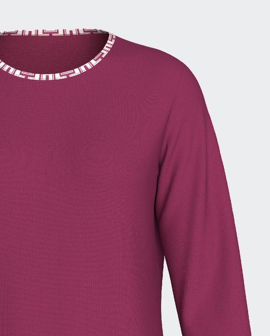 Pijama largo de mujer en algodón modal de IMPETUS IM8551N9500