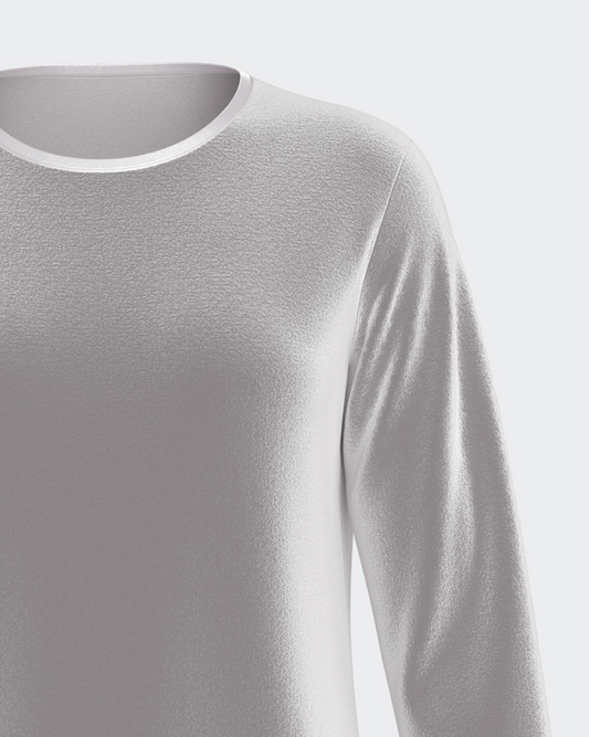 Pijama largo de mujer en terciopelo de algodón modal de IMPETUS IM8551N9700