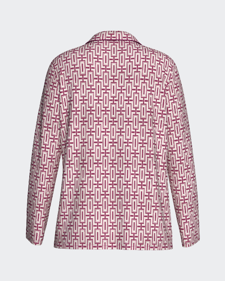 Pijama largo de mujer abierto en modal de IMPETUS IM8587N9500
