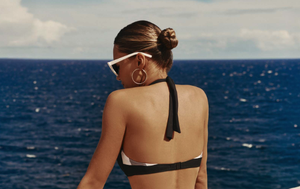 Sujetador de bikini bandeau (sin tirantes) 2608T13C Delia de Basmar