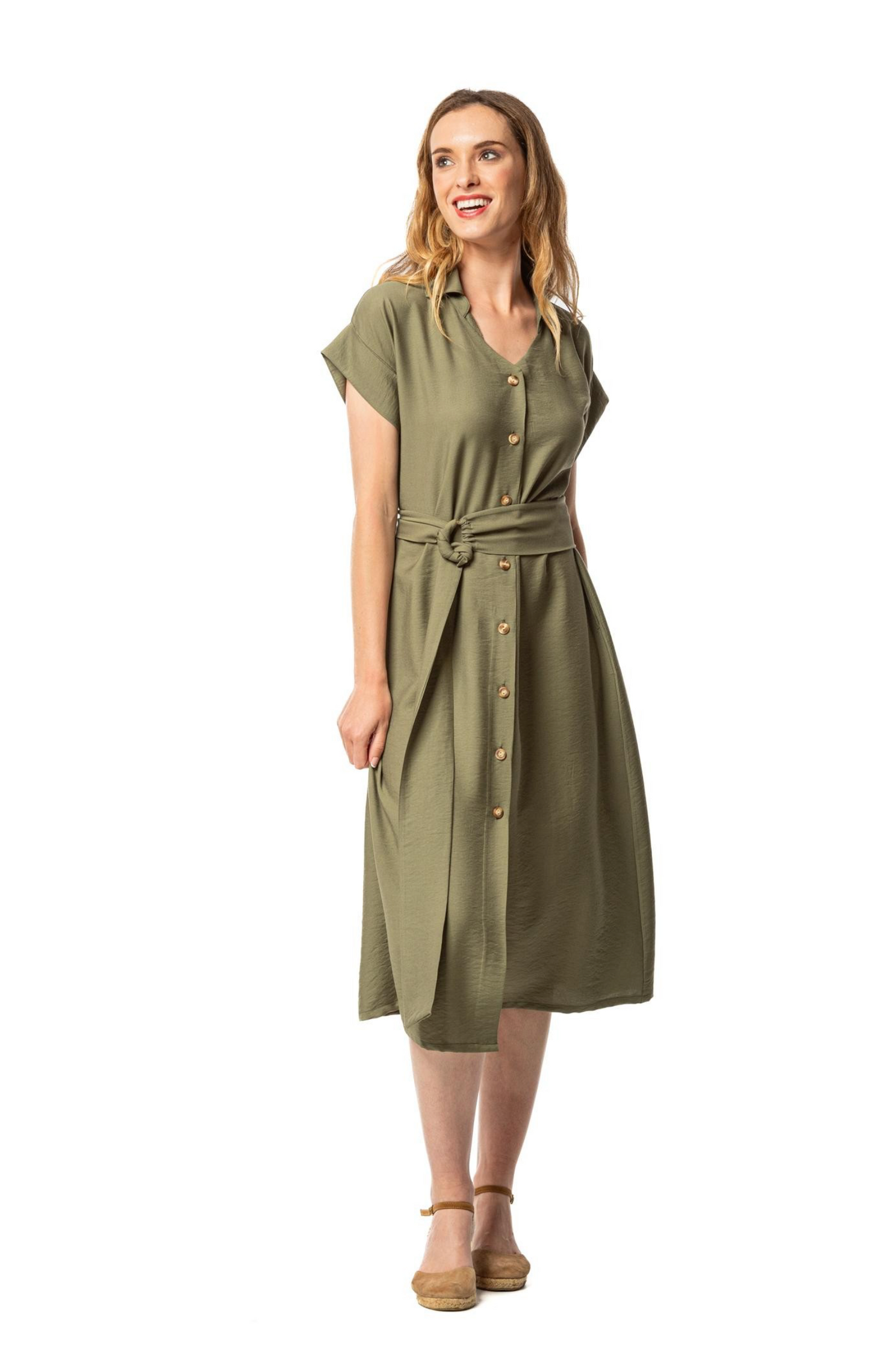 Vestido manga corta 251538 de Egatex