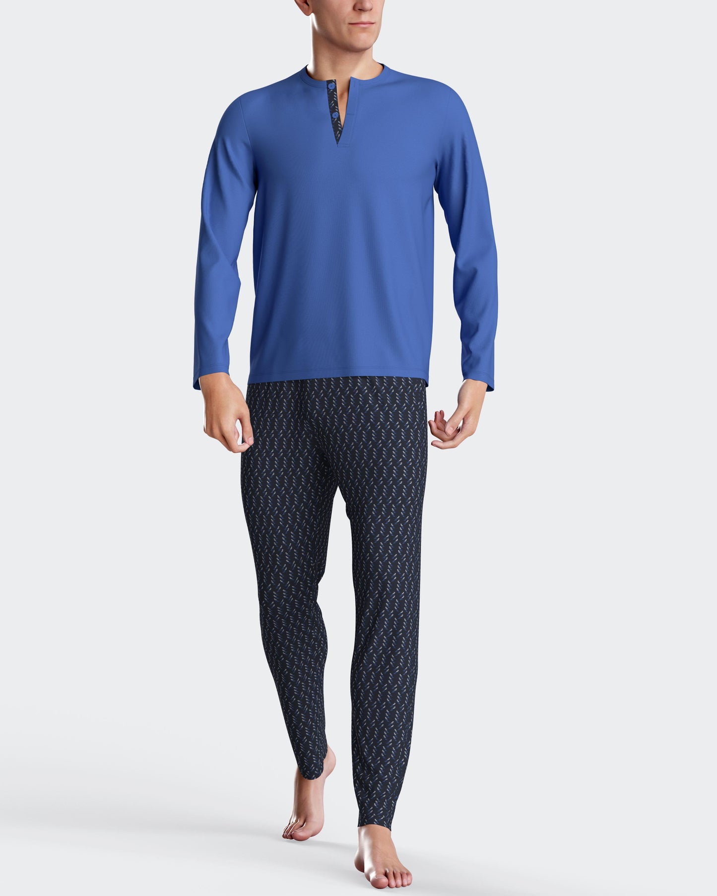 Pijama largo de hombre en algodón modal de IMPETUS IM1553N6400