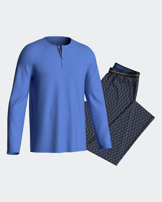 Pijama largo de hombre en algodón modal de IMPETUS IM1553N6400