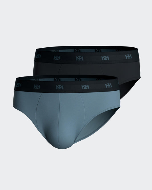 Pack de 2 slips de punto para hombre de IMPETUS en Lyocell IM1121N65P2