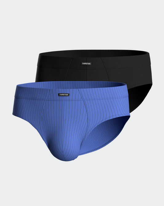 Pack de 2 slips de punto para hombre de IMPETUS en Lyocell IM1122N70P2