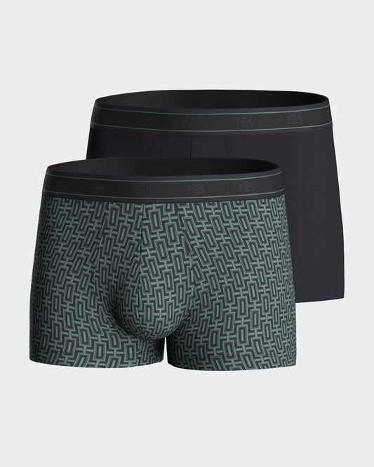 Pack de 2 boxer de punto para hombre de IMPETUS en algodón modal IM1221N72P2