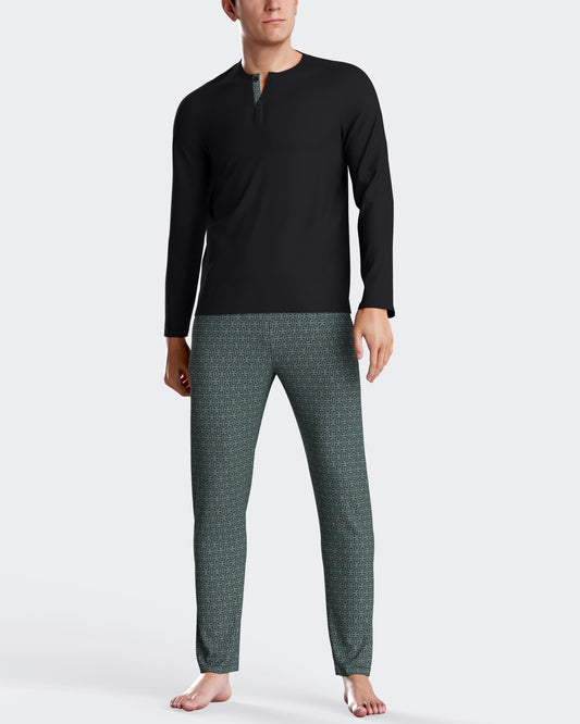 Pijama largo de hombre en algodón modal de IMPETUS IM1553N7200