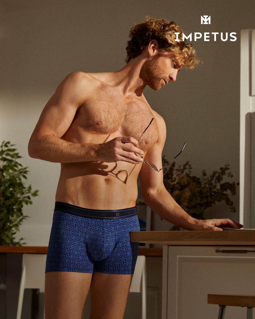 Pack de 2 boxer de punto para hombre de IMPETUS en algodón modal IM1221N72P2