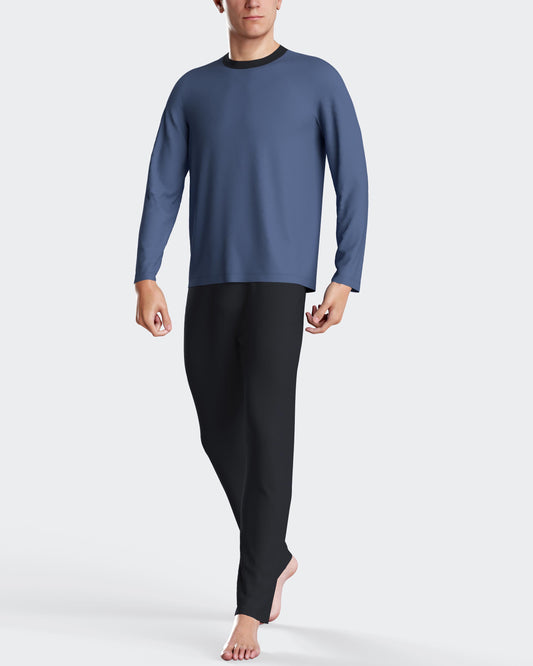 Pijama largo de hombre en algodón de IMPETUS IM1551N8100