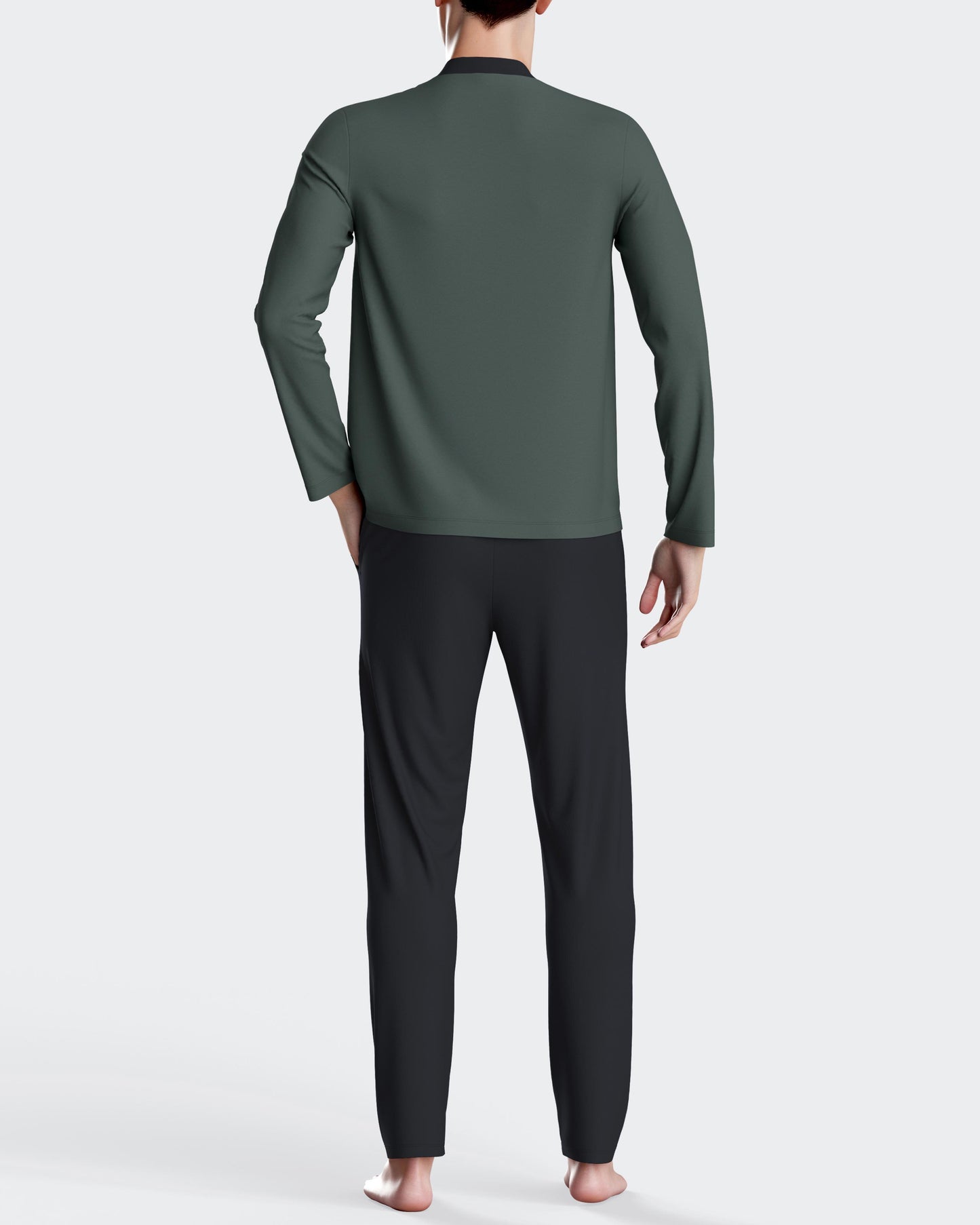 Pijama largo de hombre en algodón de IMPETUS IM1552N8100