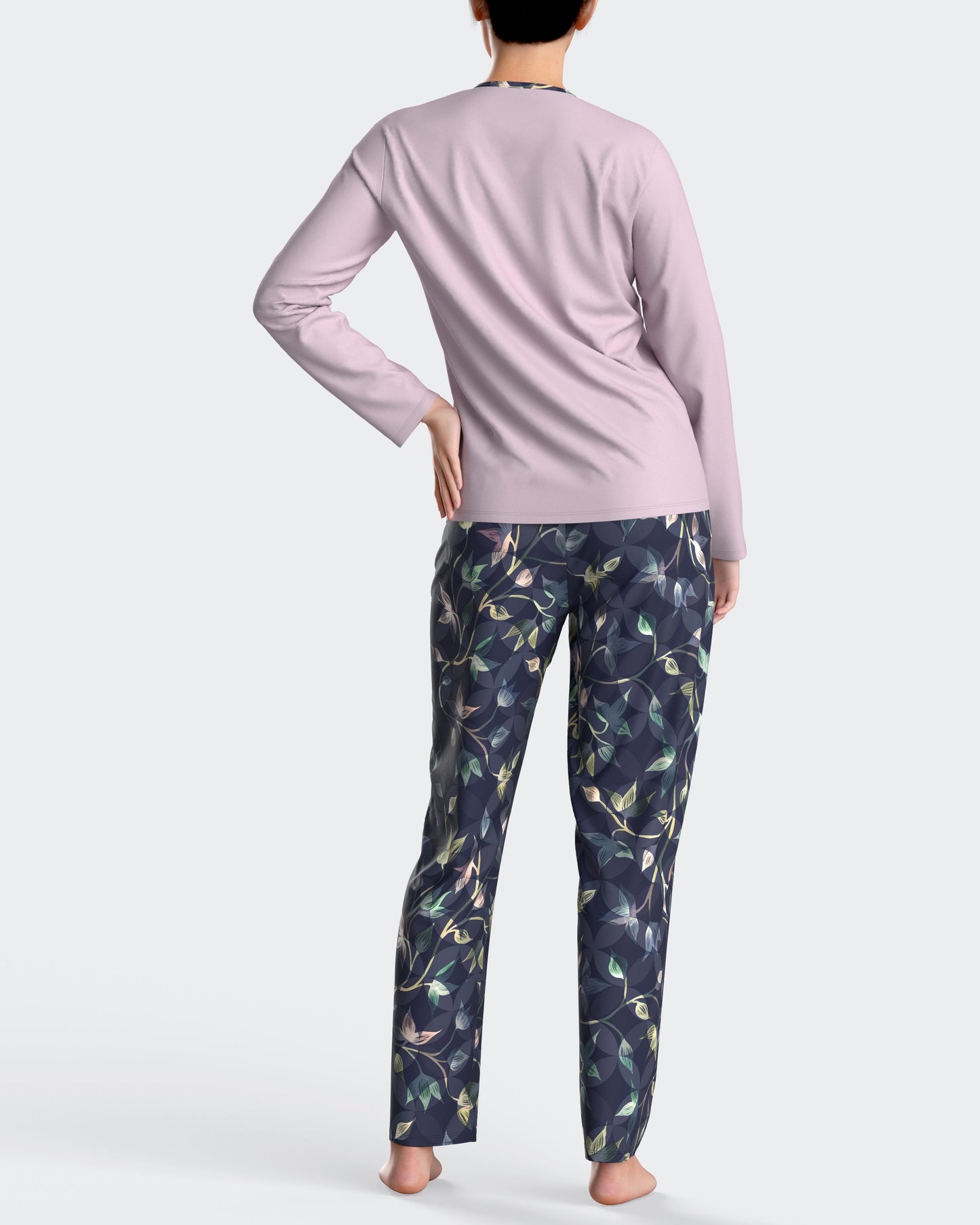 Pijama largo de mujer térmico en modal de IMPETUS IM8552N9600
