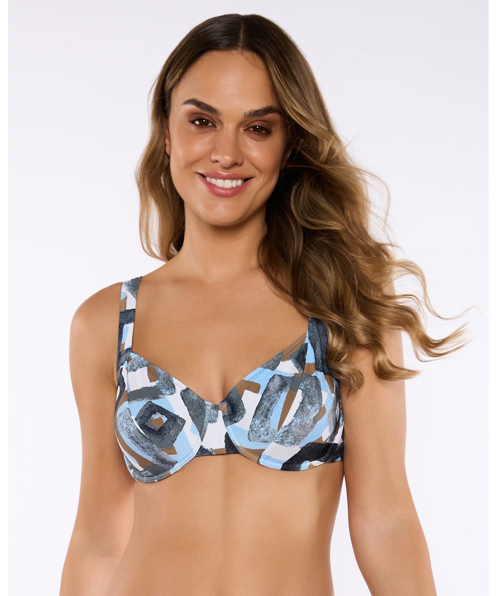 Sujetador de bikini con aro y sin copa de control 1435103 Leda de Red Point