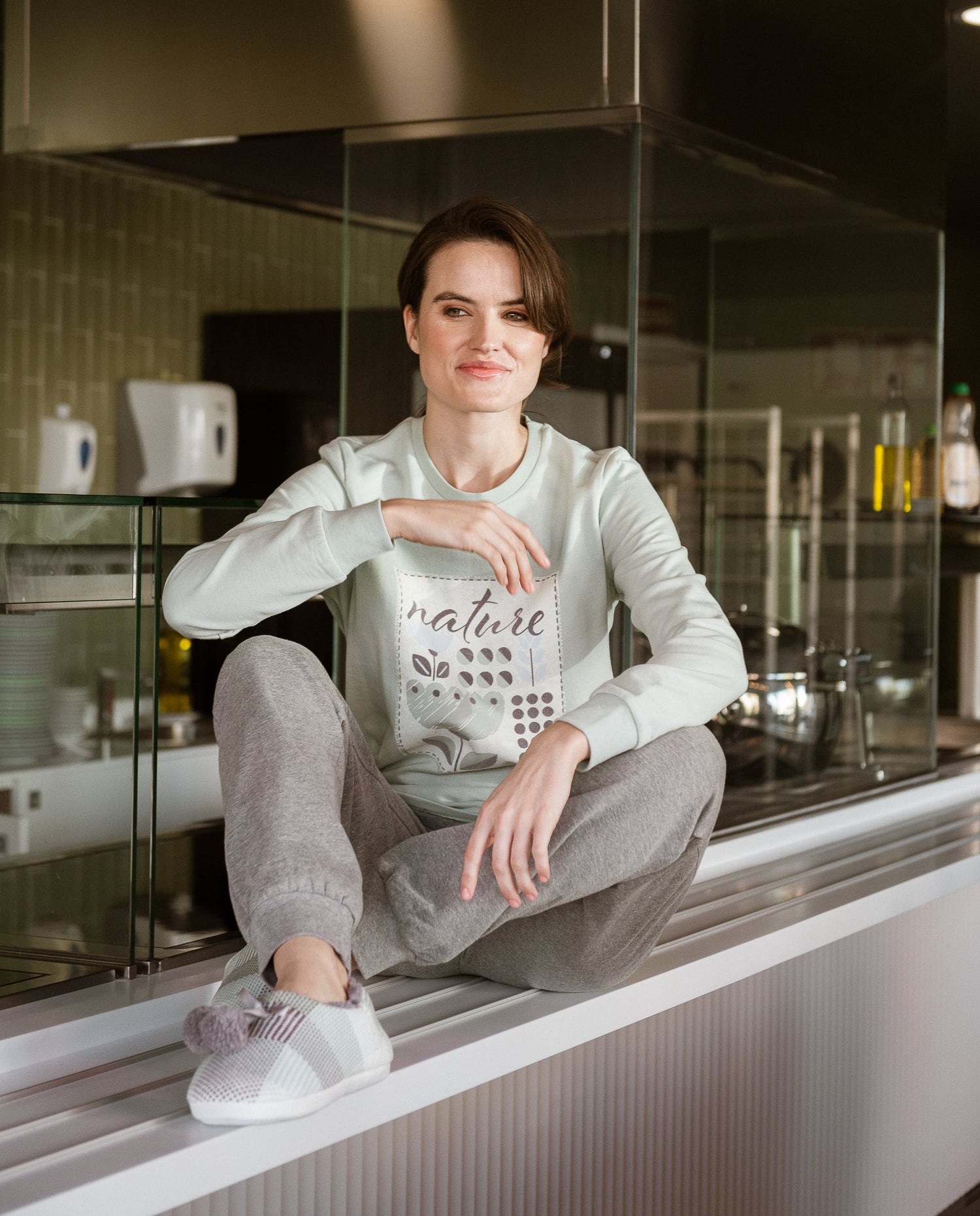 Pijama mujer puño en pantalón