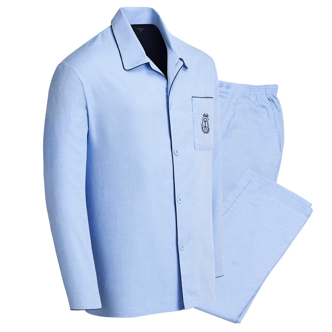 Pijama de hombre abierto de algodón sin puños de Impetus 1563309