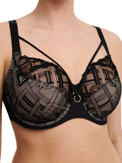 Sujetador con aros de cubrimiento alto Graphic Support de Chantelle C21S10