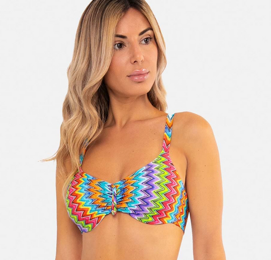 Sujetador de bikini de capacidad para mujer, con aro y sin copa Y250510 de Carey by Ory