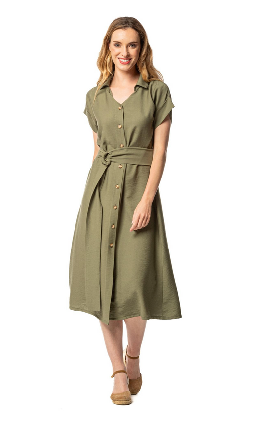 Vestido manga corta 251538 de Egatex
