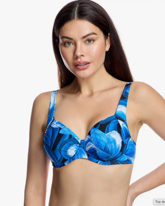 Sujetador de bikini reductor con aro y sin copa de control W260401E de Ory