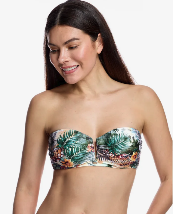 Sujetador de bikini con aro y sin copas tipo bandeau (sin tirantes) W261004D de Ory