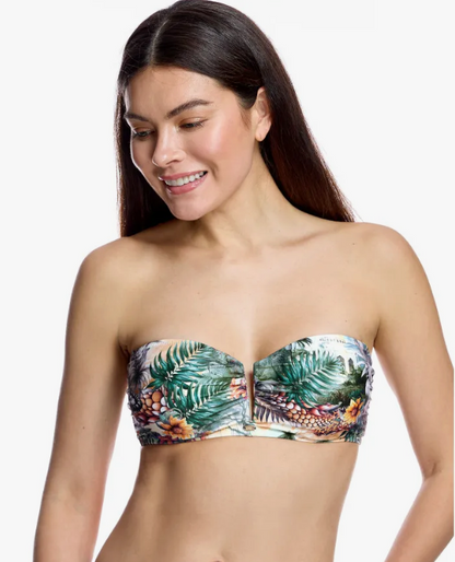 Sujetador de bikini con aro y sin copas tipo bandeau (sin tirantes) W261004D de Ory