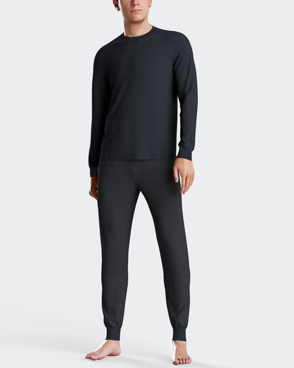 Pijama largo térmico con puños de hombre en algodón de IMPETUS IM1551M8000