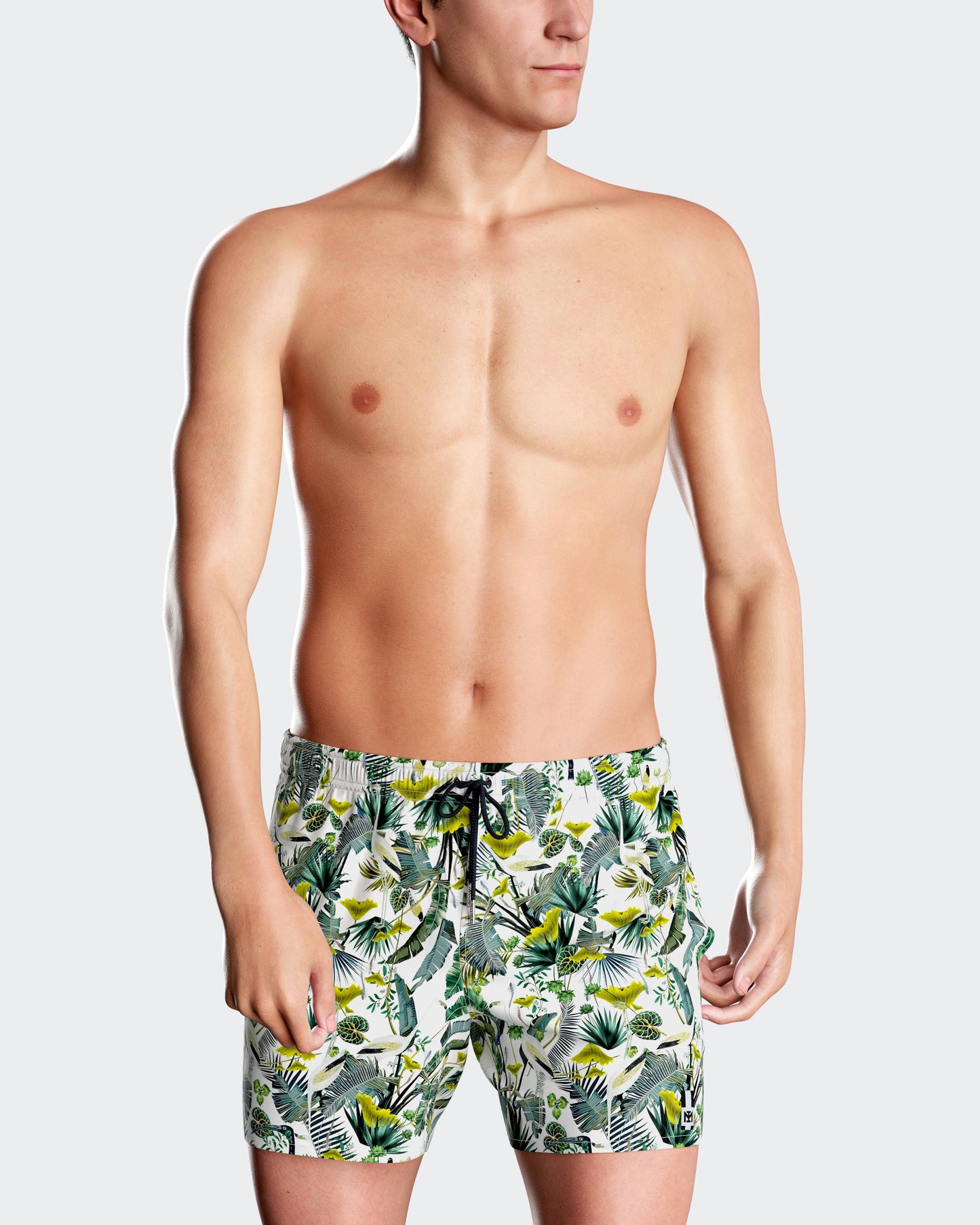 Bañador short con estampado de selva verde de Impetus IM1943N1700
