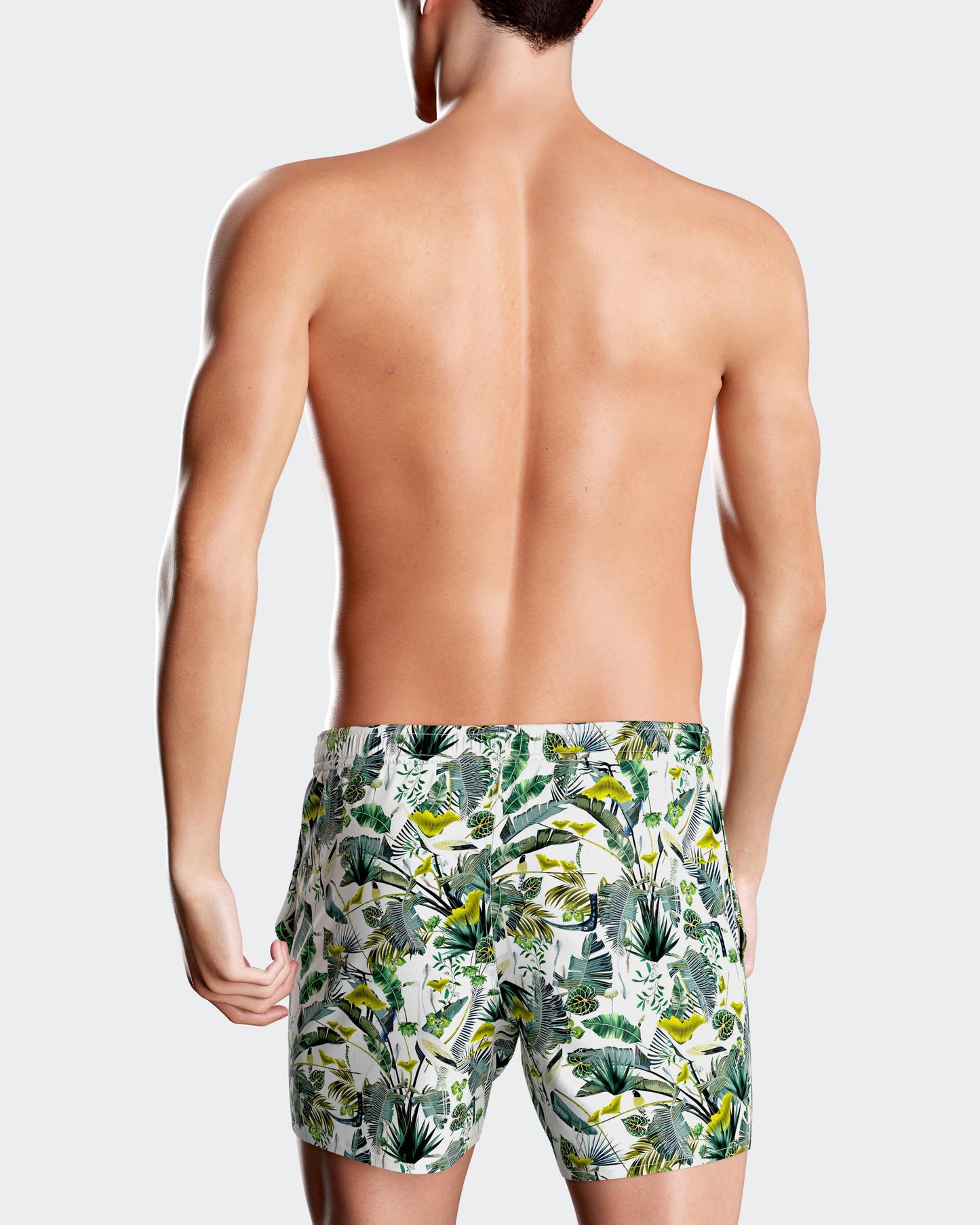 Bañador short con estampado de selva verde de Impetus IM1943N1700