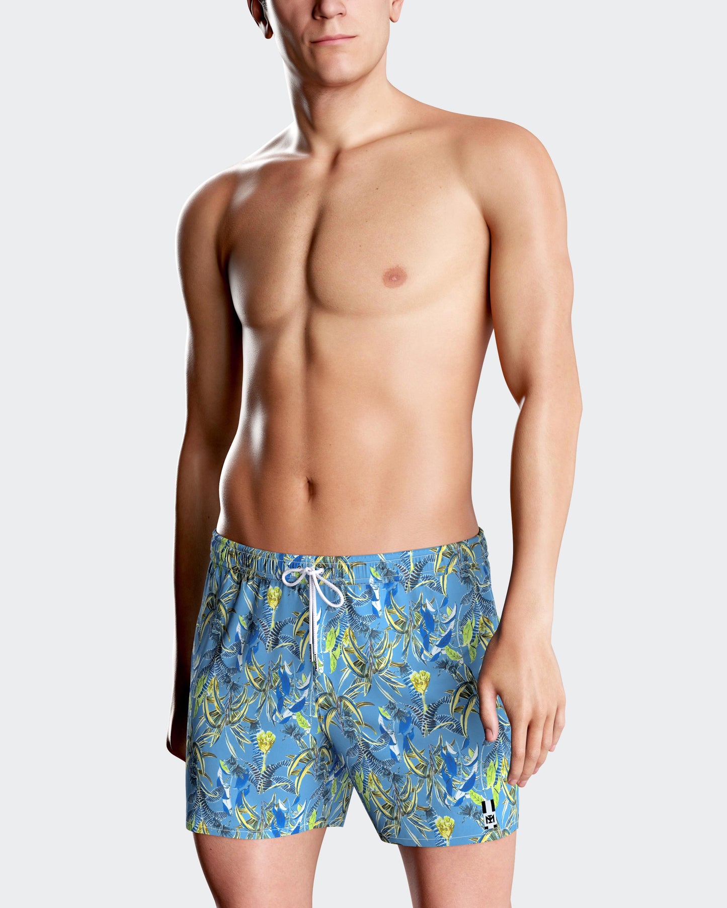 Bañador short con estampado tropical de hojas de Impetus IM1943N2000