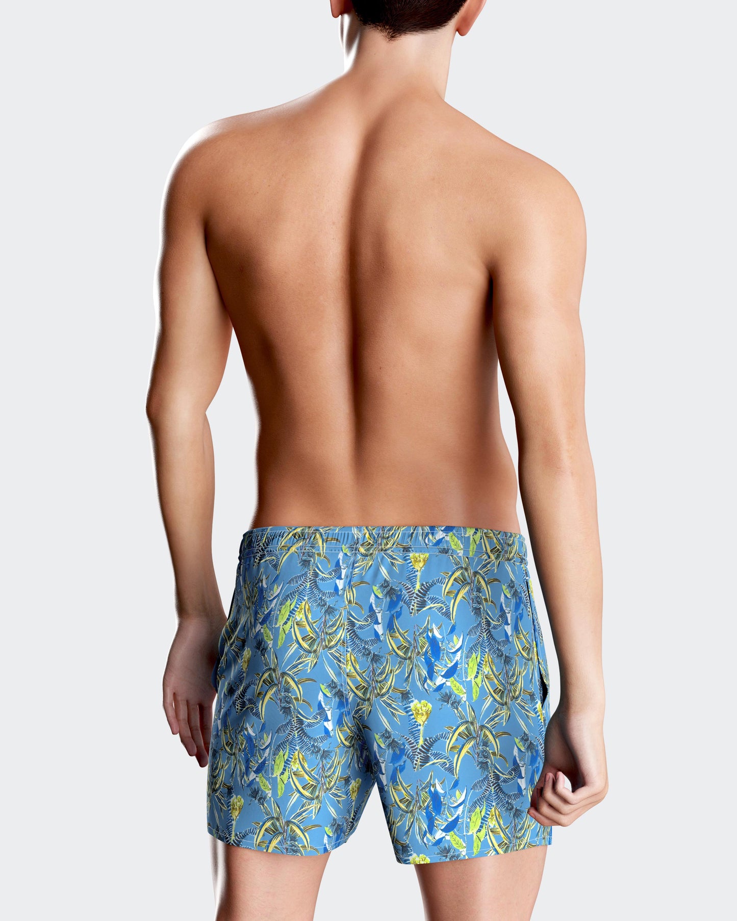 Bañador short con estampado tropical de hojas de Impetus IM1943N2000