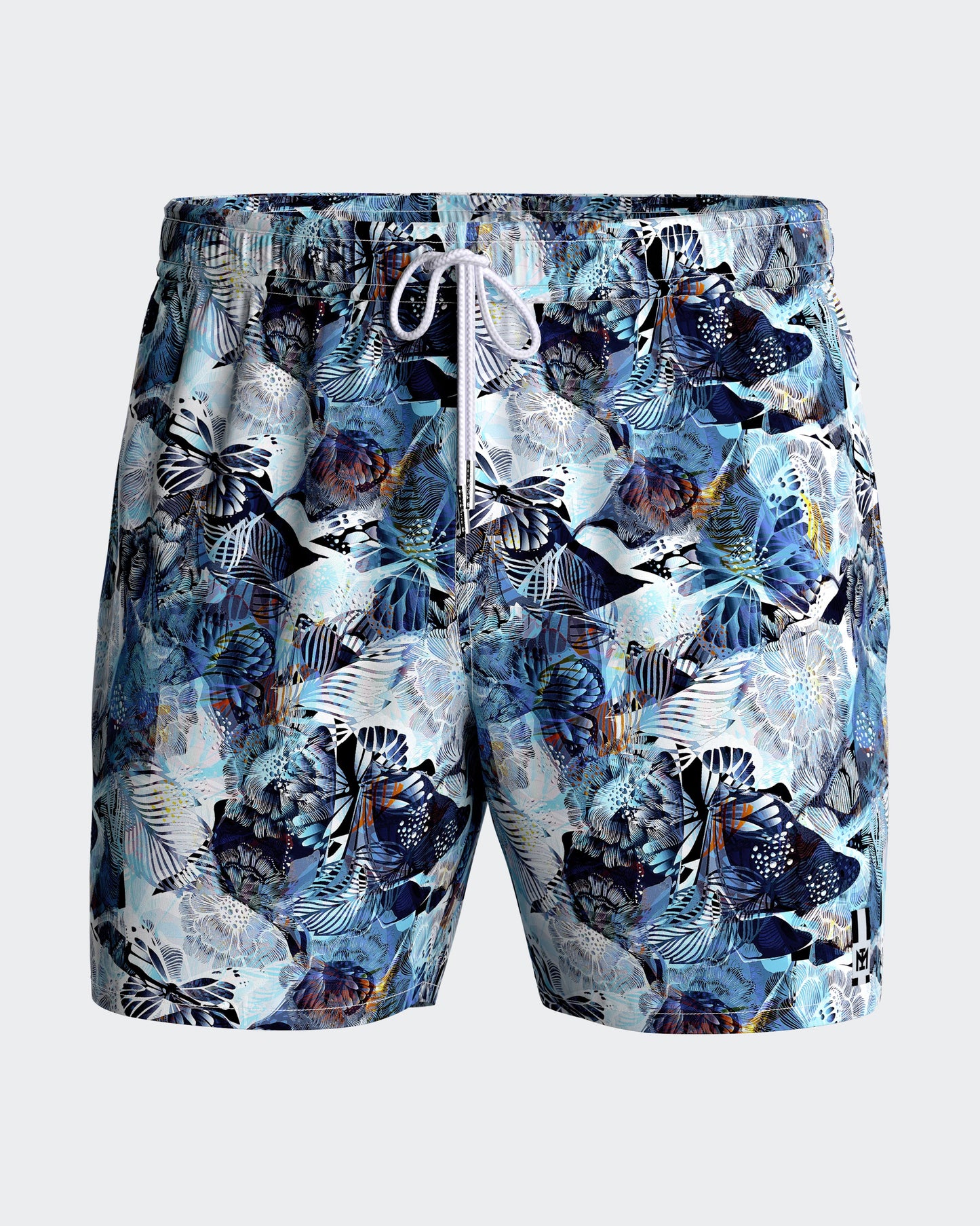 Bañador short con estampado tropical azul de Impetus IM1943N2200