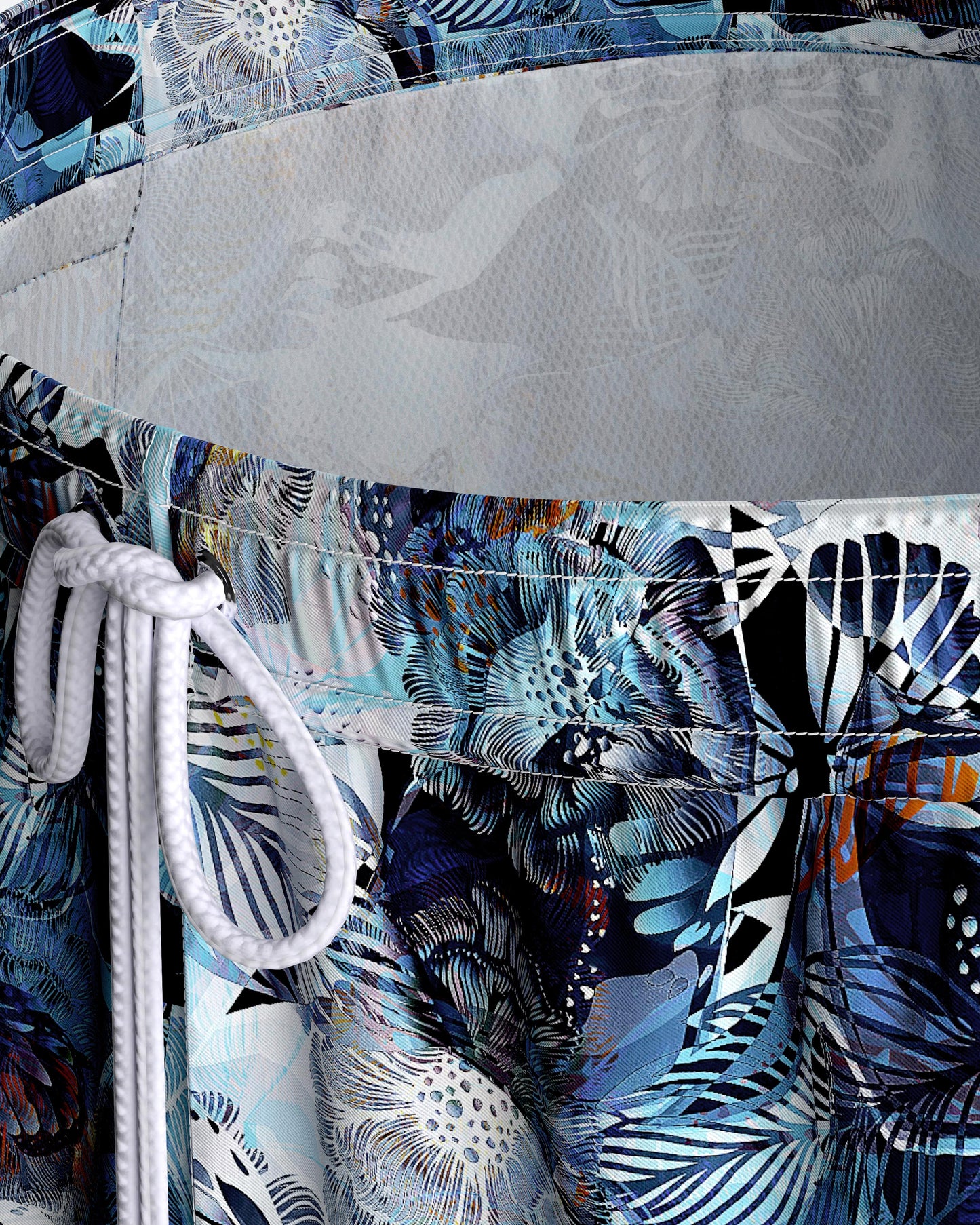 Bañador short con estampado tropical azul de Impetus IM1943N2200