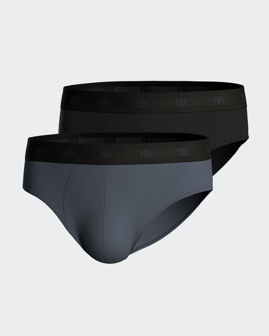 Pack de 2 slips de punto para hombre de IMPETUS en Lyocell IM1121N65P2