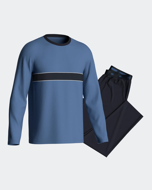 Pijama largo de hombre en algodón de IMPETUS IM1551N6900