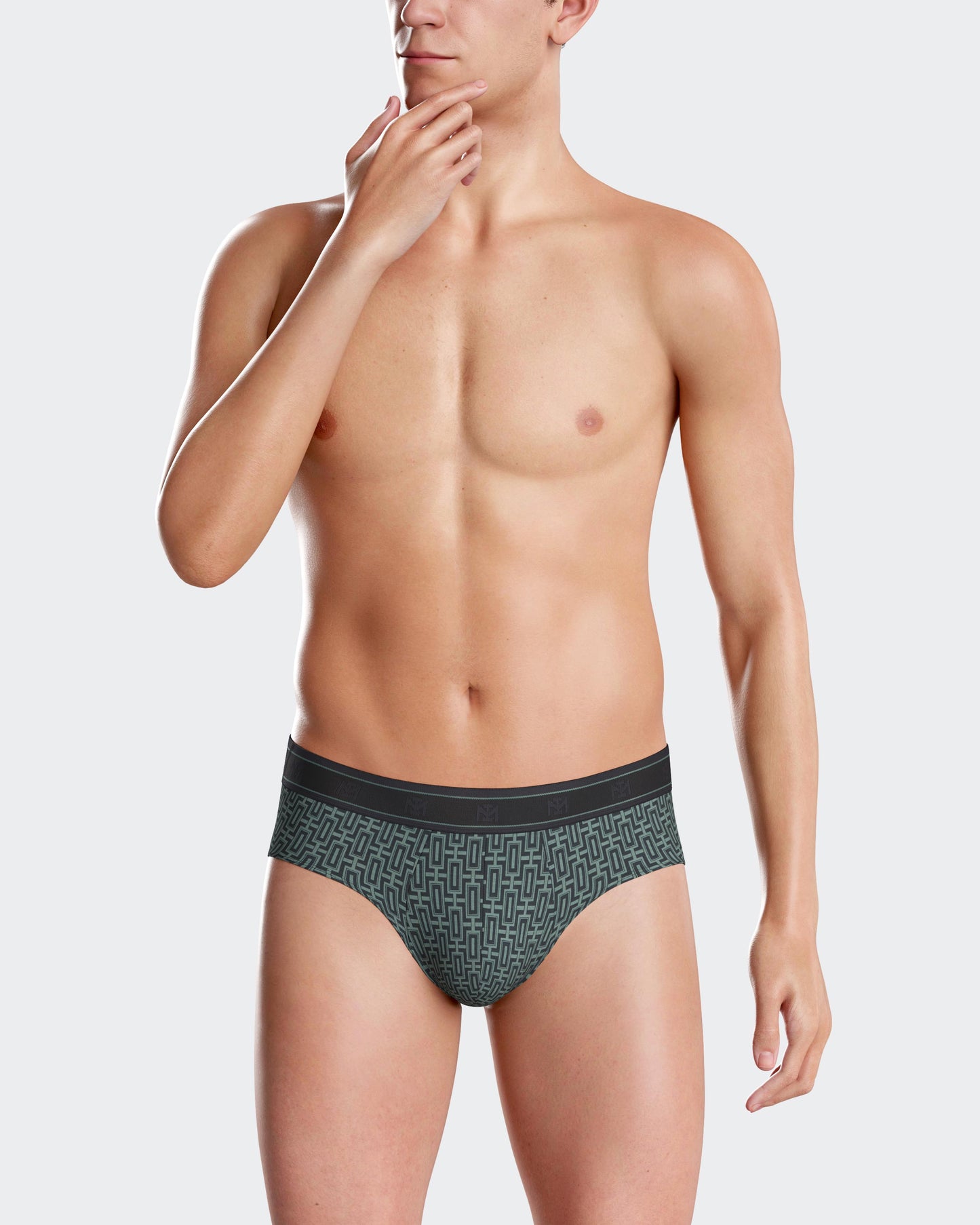 Pack de 2 slips de punto para hombre de IMPETUS en Algodón Modal IM1121N72P2