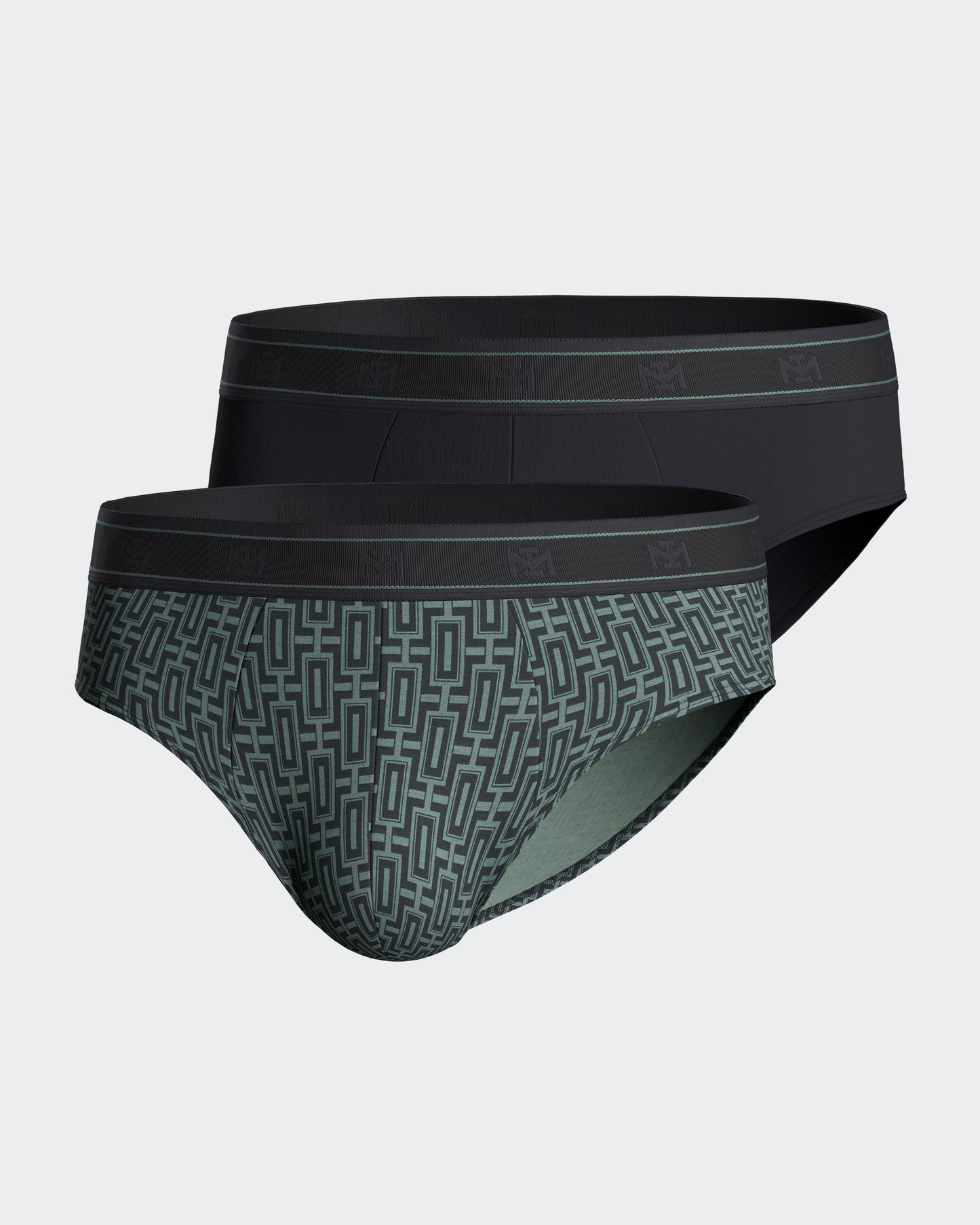 Pack de 2 slips de punto para hombre de IMPETUS en Algodón Modal IM1121N72P2