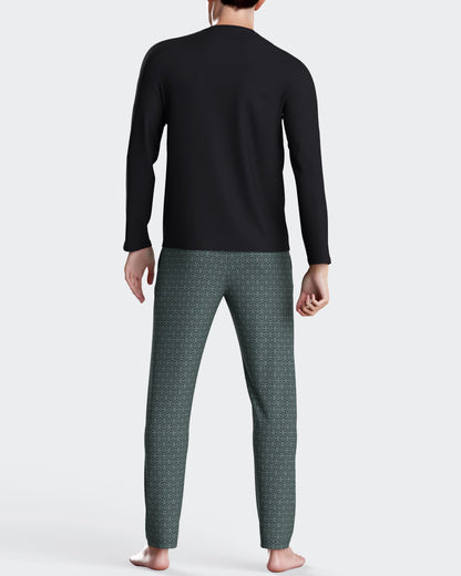 Pijama largo de hombre en algodón modal de IMPETUS IM1553N7200