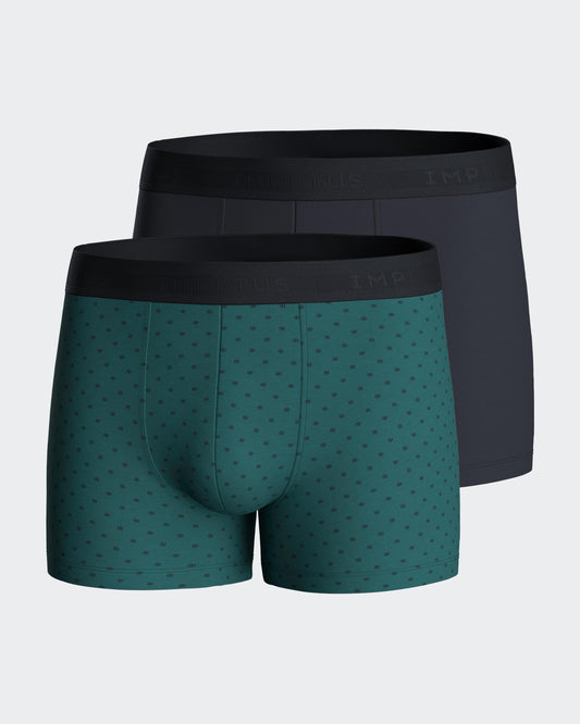 Pack de 2 boxer de punto para hombre de IMPETUS en Lyocell IM1221N73P2