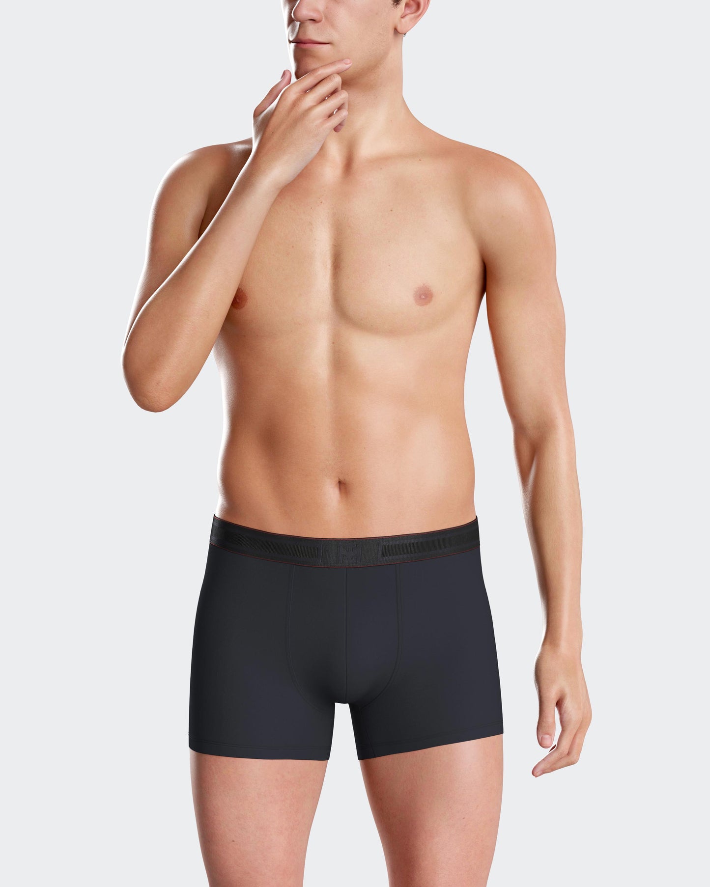 Pack de 2 boxer de punto para hombre de IMPETUS en modal IM1221N80P2