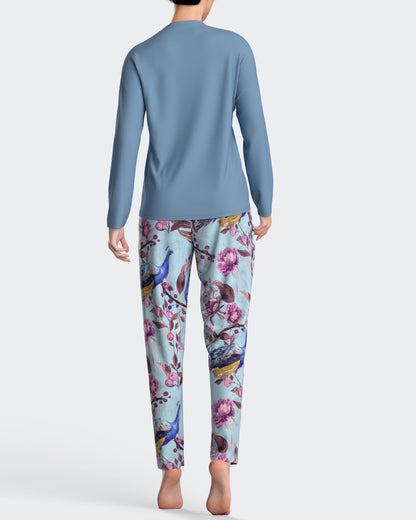 Pijama largo de mujer térmico en modal de IMPETUS IM8552N9100