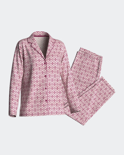 Pijama largo de mujer abierto en modal de IMPETUS IM8587N9500