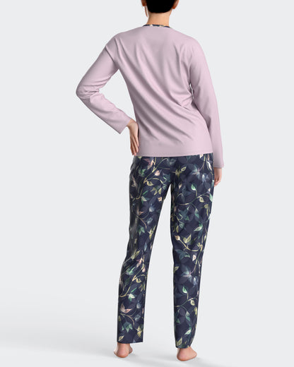 Pijama largo de mujer térmico en modal de IMPETUS IM8552N9600