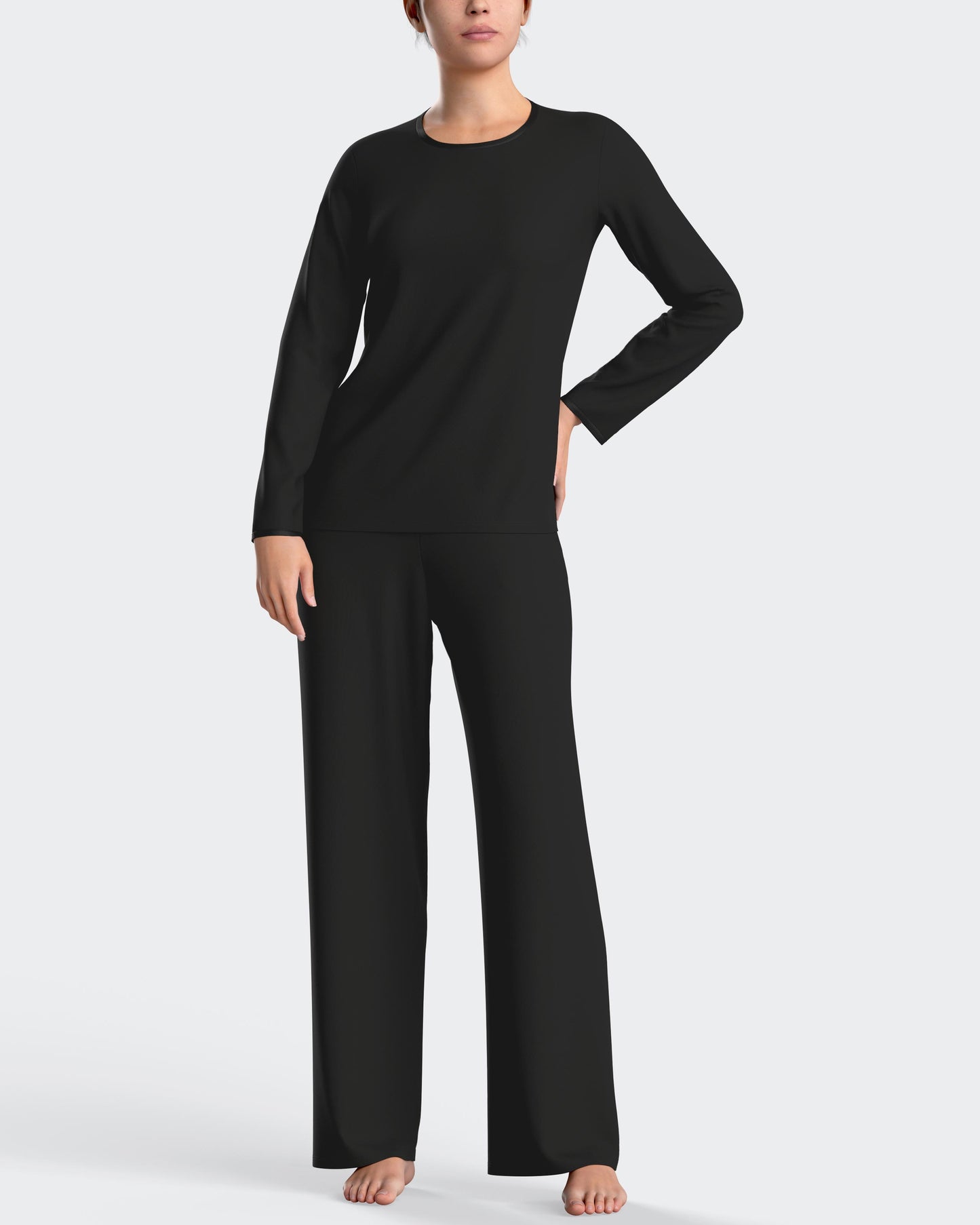 Pijama largo de mujer en modal de IMPETUS IM8551O0100